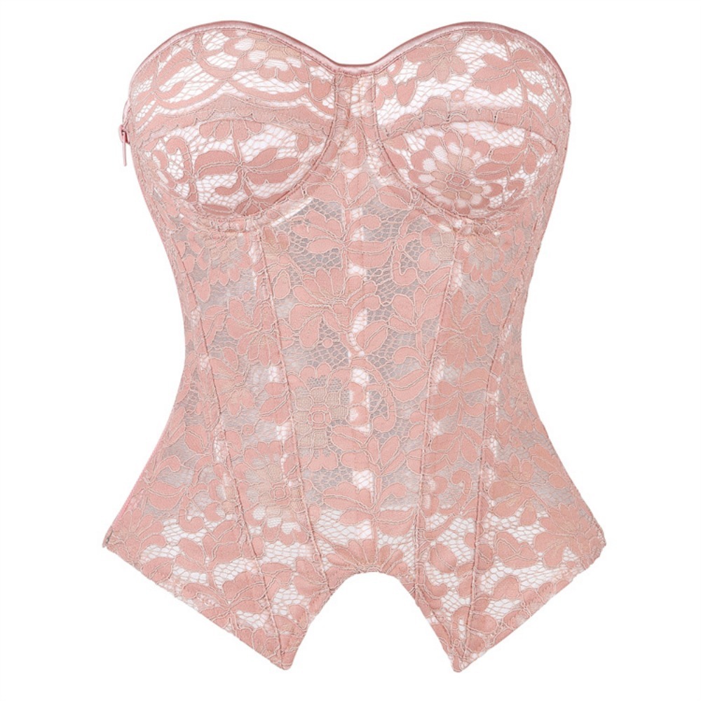 Corset sexy en maille avec cou - Boning Corset Steel avis et prix