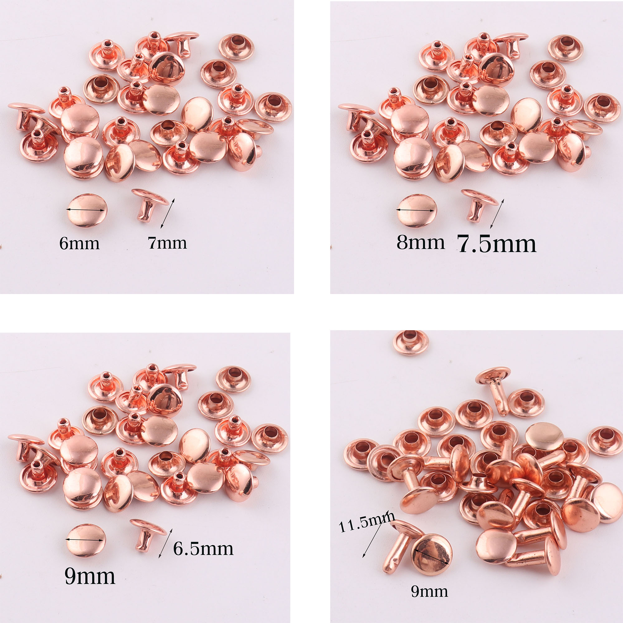100 Ensembles Double Cap Rival - Snap Fastener Set avis et prix